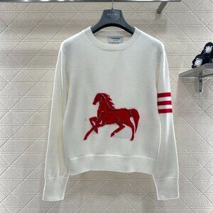 Thom Browne new season pony motif knitted sweater